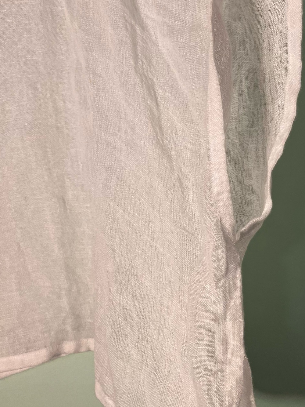 Eileen Fisher Organic Linen Cropped Pullover Poncho S-M - Picture 6 of 6